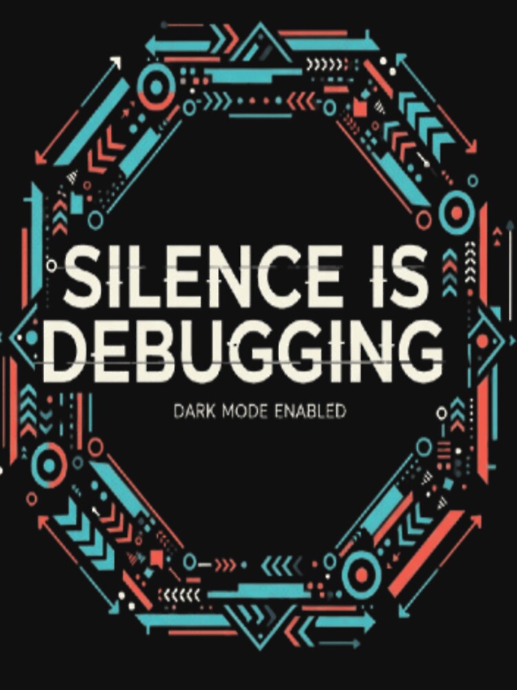 Silence Is Debugging – Minimal Programmer Quote for Focused Coders by ZentraVibe T-Shirts, Hoodie, Sweatshirt (Image 3)