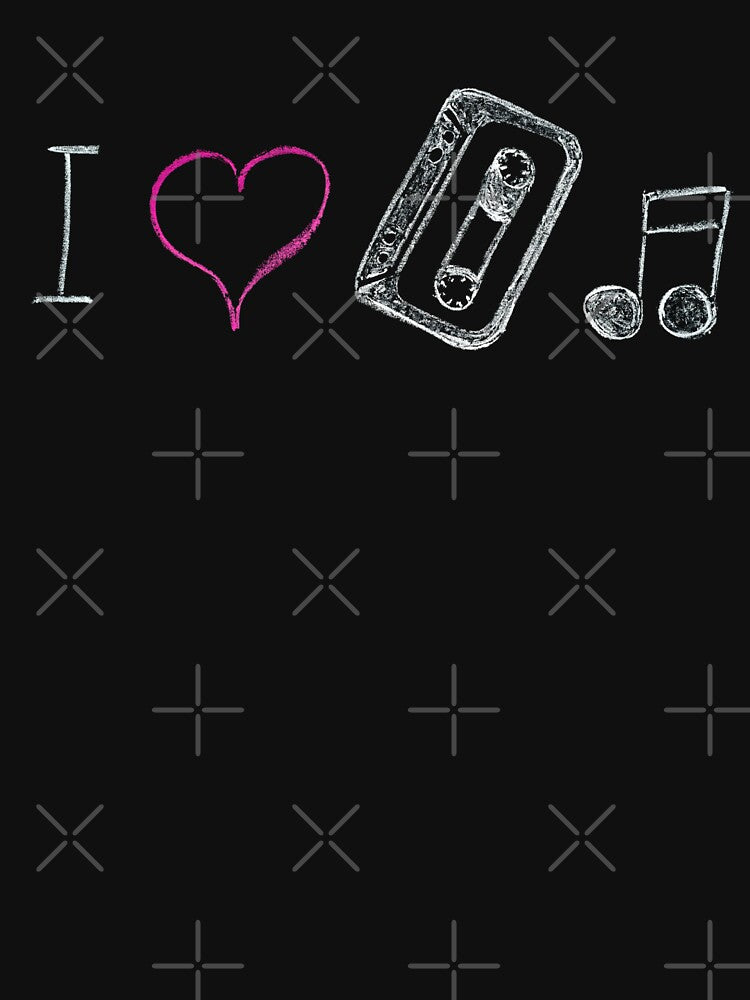 I Love Cassette Music 80s Cassette Vintage Music Lovers T-Shirts, Hoodie, Sweatshirt