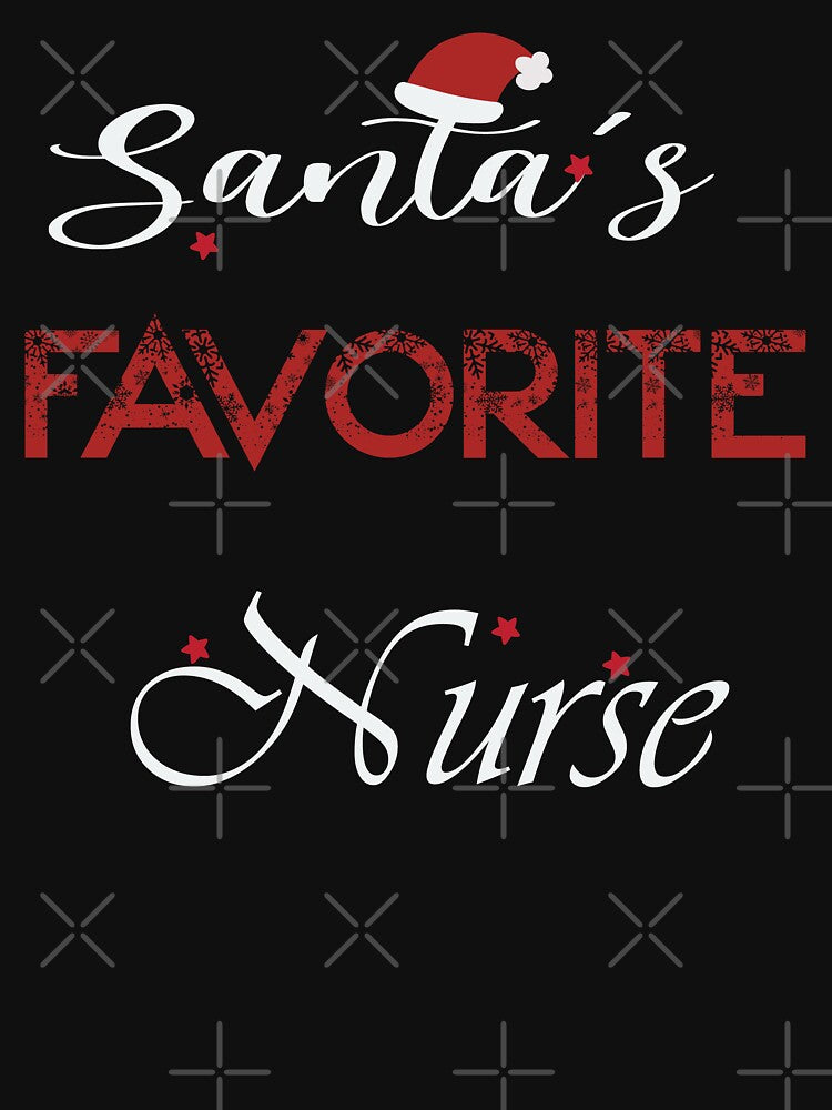 Santa Favorite Nurse , Women Christmas , Christmas Nurse , Winter Tee, New Year , Christmas Nurse , Nurse Gift... (Image 3)