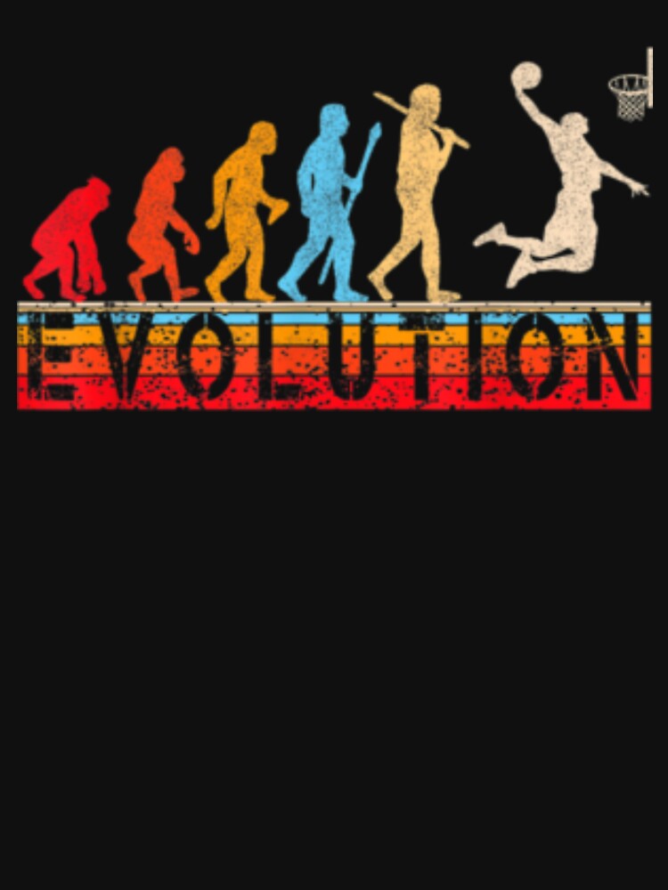 Funny Retro Evolution Basketball players Basketball Fans by peachlovey T-Shirts, Hoodie, Sweatshirt (Image 3)