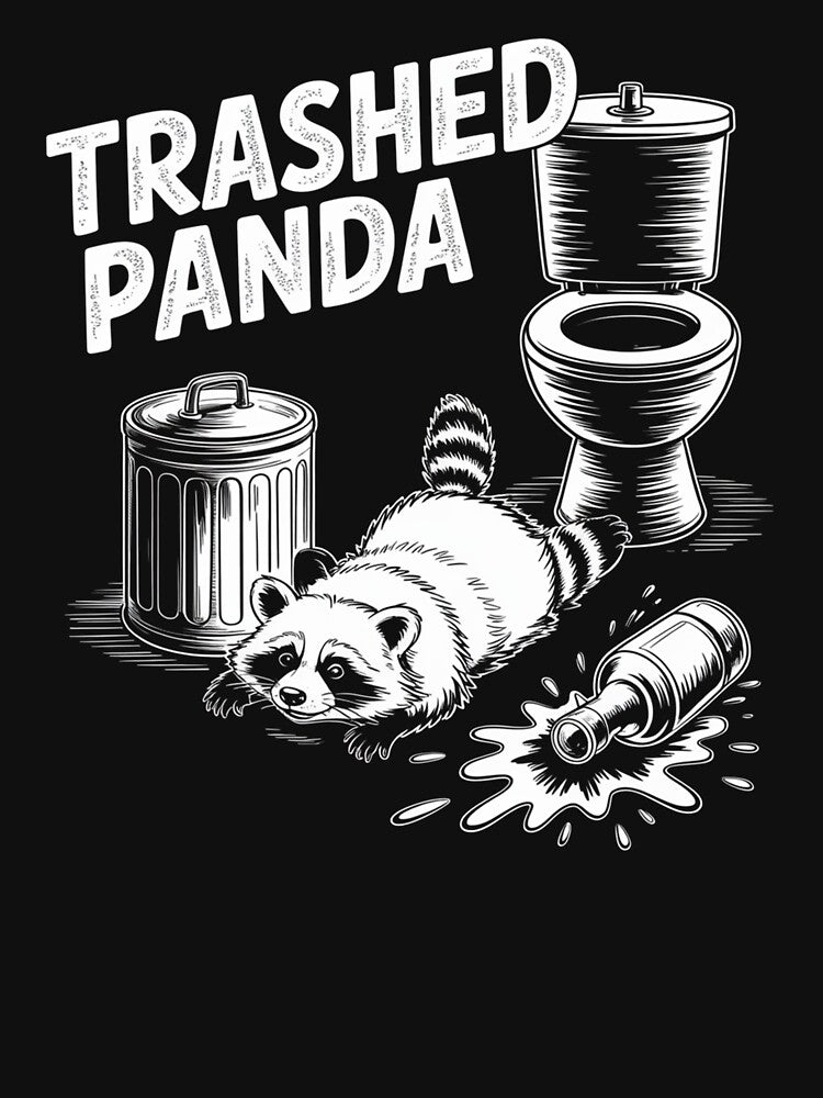 Trashed Panda Drunk Racoon by RayhendersonArt T-Shirts, Hoodie, Sweatshirt | BlankRebels.com (Image 3)
