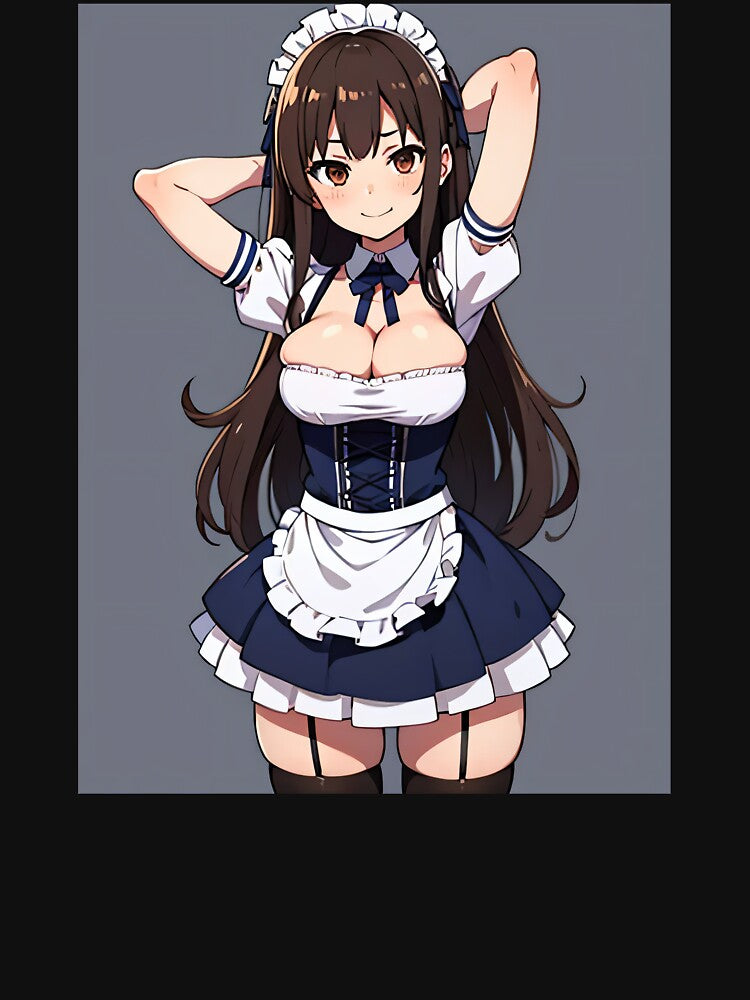 Classic Brown Hair Maid Waifu by EnchantedAnime T-Shirts, Hoodie, Sweatshirt | BlankRebels.com (Image 3)
