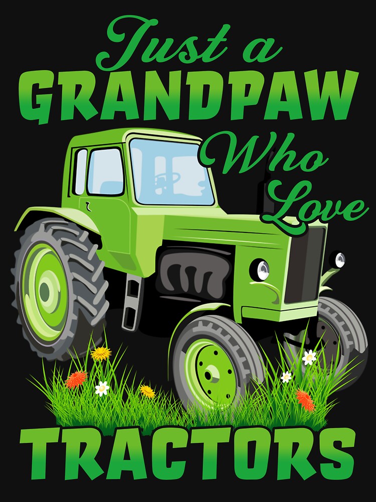 Grandpa Loves Tractor Funny T-Shirt, Tractors Lovers, Farmer Father's Day Farming Christmas Gift TShirt, Farm... (Image 3)