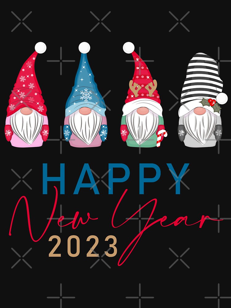 Gnome Happy New Year 2023 by samer11 T-Shirts, Hoodie, Sweatshirt | BlankRebels.com (Image 3)