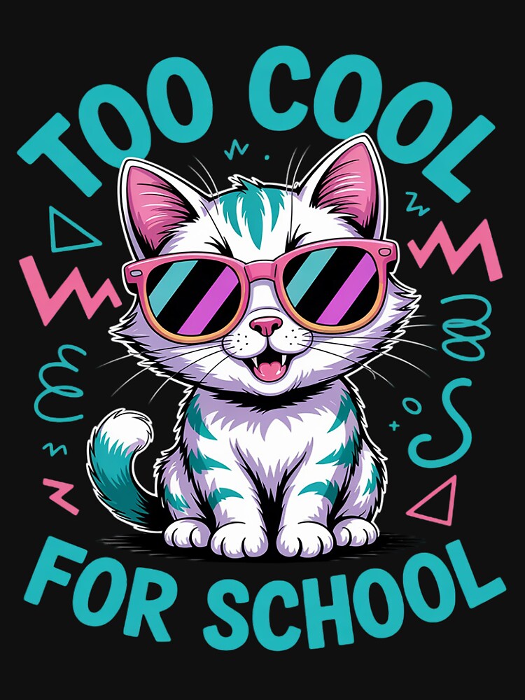 Too Cool For School Vaporwave by HermanTricia T-Shirts, Hoodie, Sweatshirt | BlankRebels.com (Image 3)