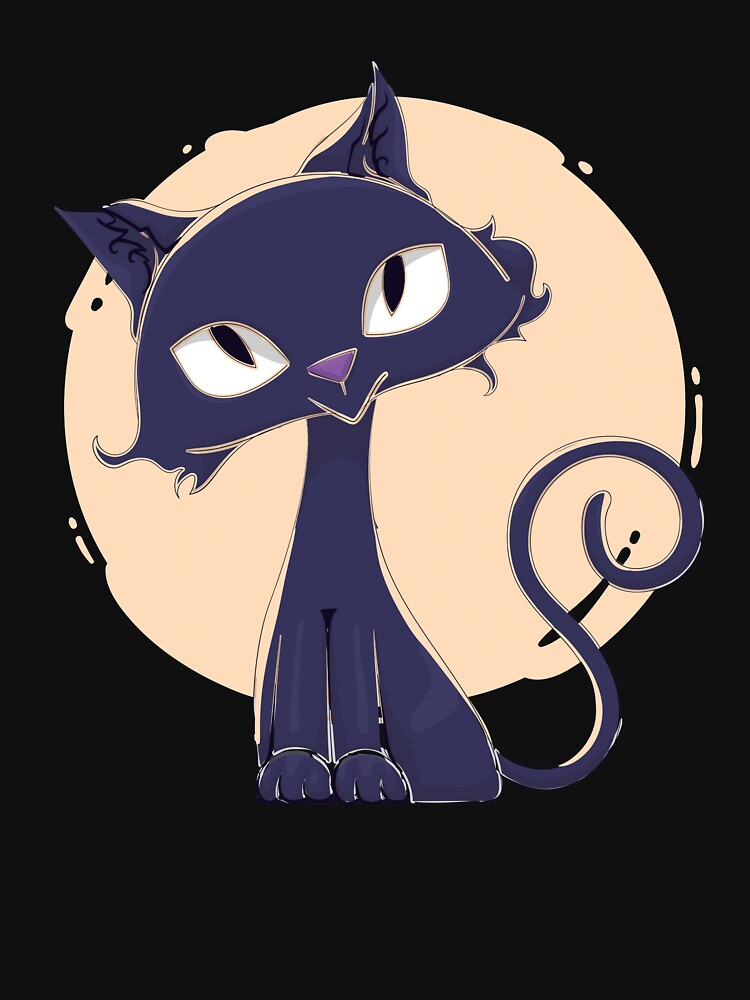 Halloween Moon Black Cat by ZodesignArt T-Shirts, Hoodie, Sweatshirt | BlankRebels.com (Image 3)