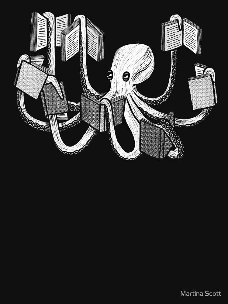Armed With Knowledge (dark blue version) by Martina Scott T-Shirts, Hoodie, Sweatshirt | BlankRebels.com (Image 3)