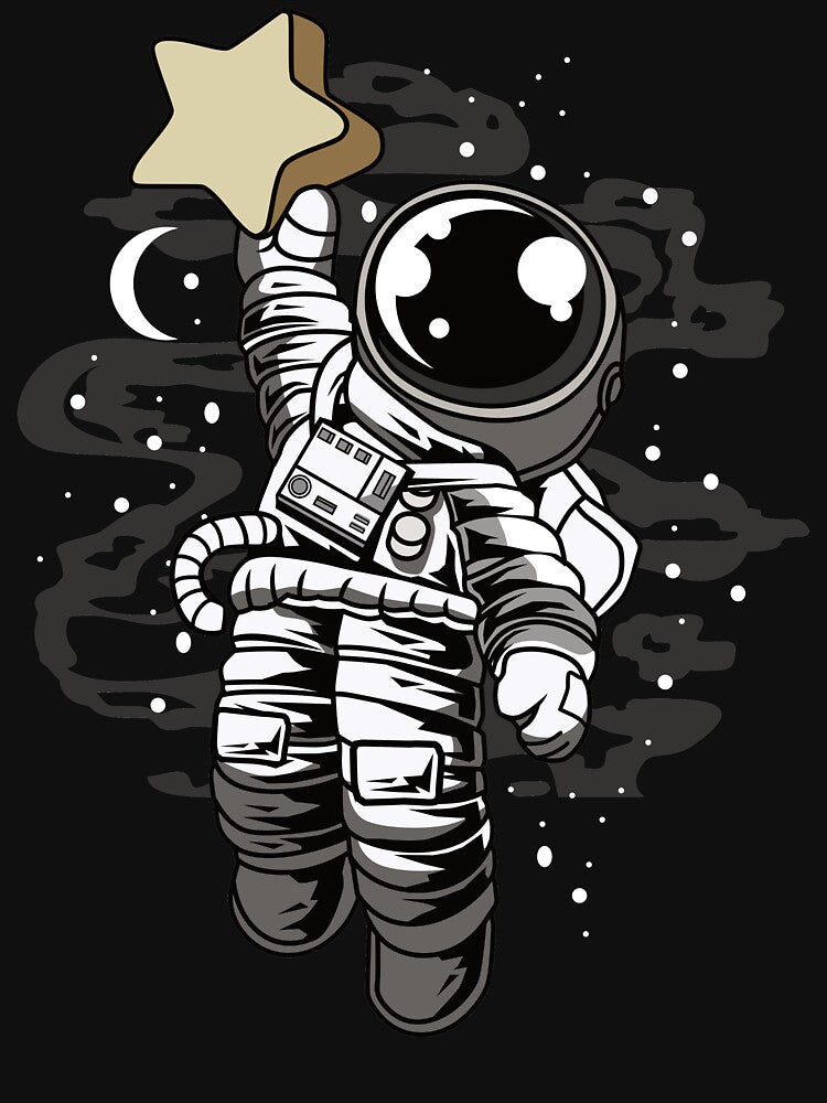 Astronaut Star - Funny Outer Space Lovers by Desteroids T-Shirts, Hoodie, Sweatshirt | BlankRebels.com (Image 3)