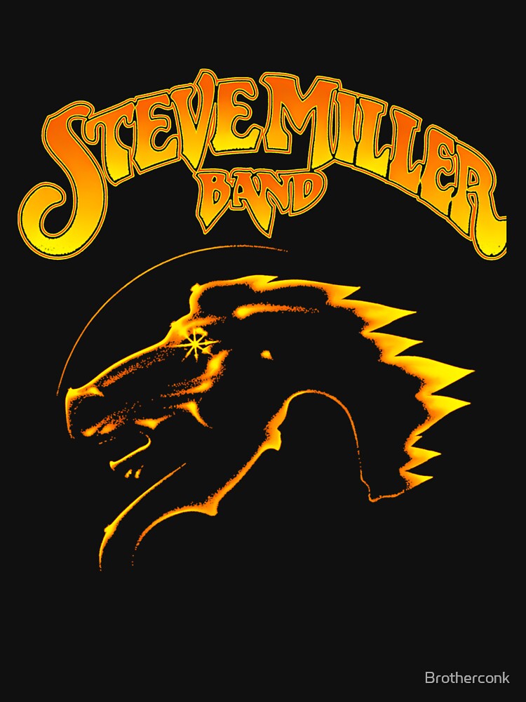 Head Horse Silhouette With Rock Band Typography Stevemiller Band by Brotherconk T-Shirts, Hoodie, Sweatshirt (Image 3)