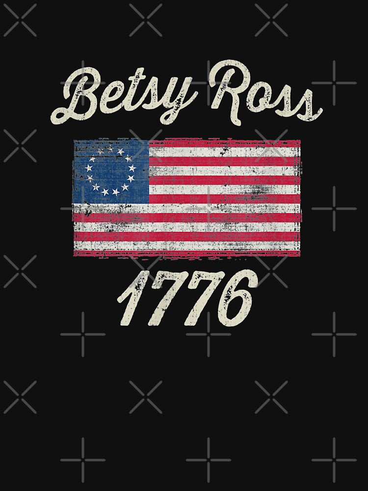 God Bless America Betsy Ross Flag 1776 Vintage by DailonisDumpji T-Shirts, Hoodie, Sweatshirt | BlankRebels.com (Image 3)