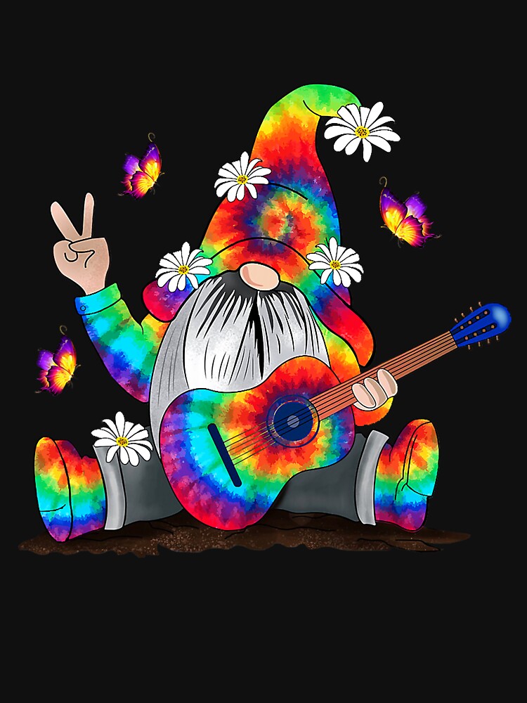 Hippie Gnomes Tie Dye Daisy by shannange T-Shirts, Hoodie, Sweatshirt | BlankRebels.com (Image 3)