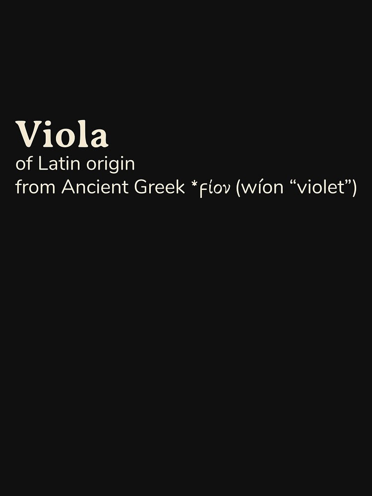 Viola name etymology by YourNameStory T-Shirts, Hoodie, Sweatshirt | BlankRebels.com (Image 3)