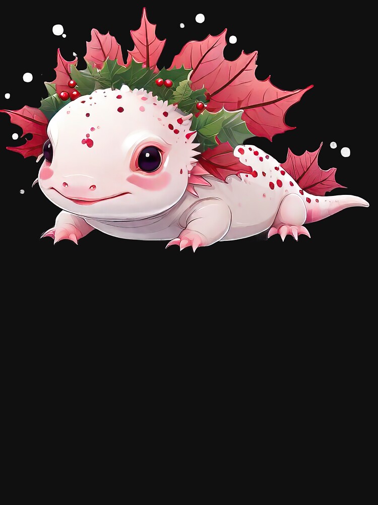 Winter Cute Kawaii Axolotl by MindSmith T-Shirts, Hoodie, Sweatshirt | BlankRebels.com (Image 3)