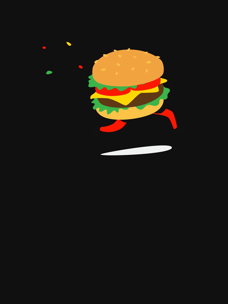 Running Burger Cheese by officialfanclub T-Shirts, Hoodie, Sweatshirt | BlankRebels.com (Image 2)