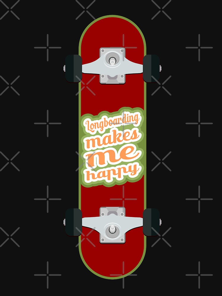 Longboarding makes me happy by BRU Design T-Shirts, Hoodie, Sweatshirt | BlankRebels.com (Image 3)