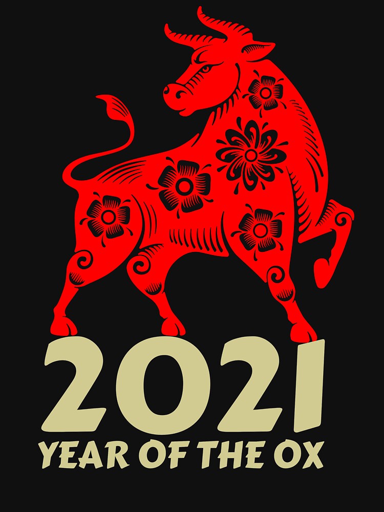 Chinese new year ox by ds-4 T-Shirts, Hoodie, Sweatshirt | BlankRebels.com (Image 3)