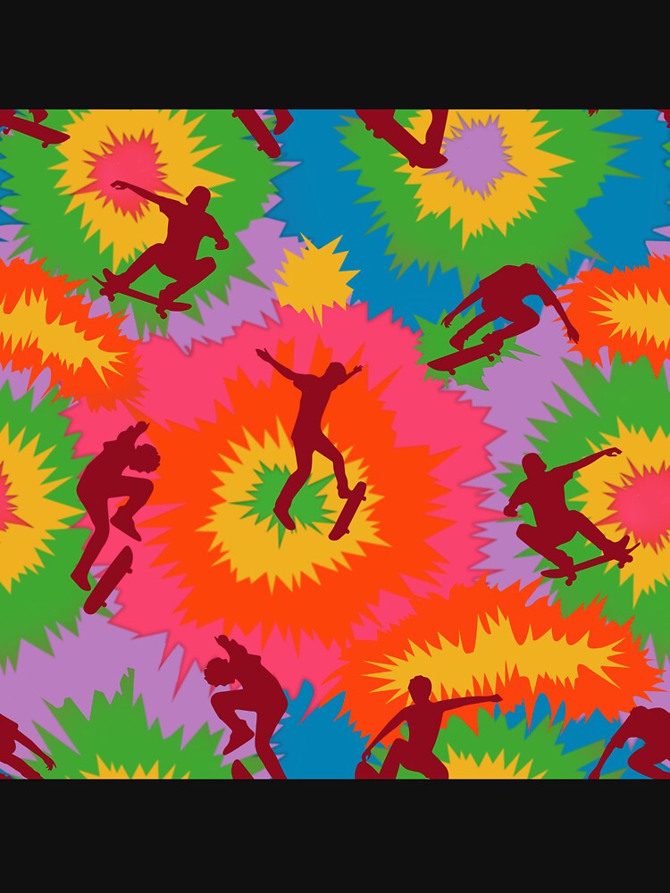 Love Skateboarding Tie Dye by Mnightsa T-Shirts, Hoodie, Sweatshirt | BlankRebels.com (Image 3)