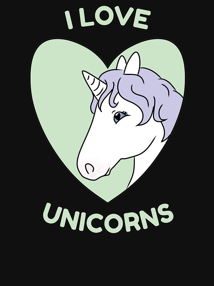 I LOVE UNICORNS by HugSomeNettles T-Shirts, Hoodie, Sweatshirt | BlankRebels.com (Image 3)