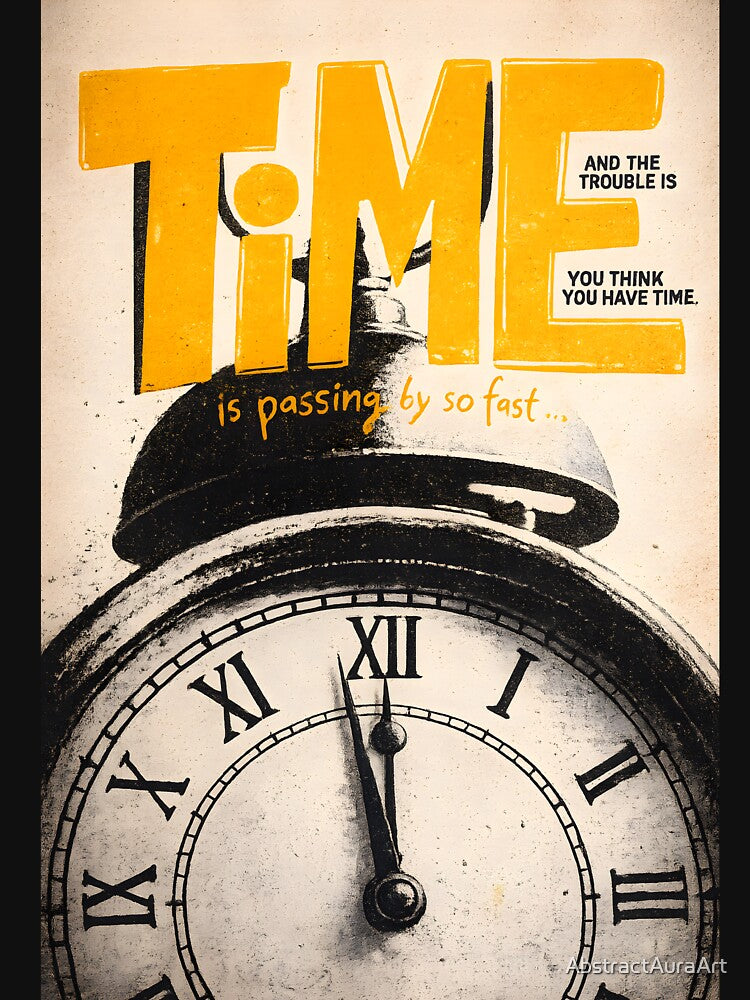 Time Is Passing Fast Motivational Quote by AbstractAuraArt T-Shirts, Hoodie, Sweatshirt | BlankRebels.com (Image 3)