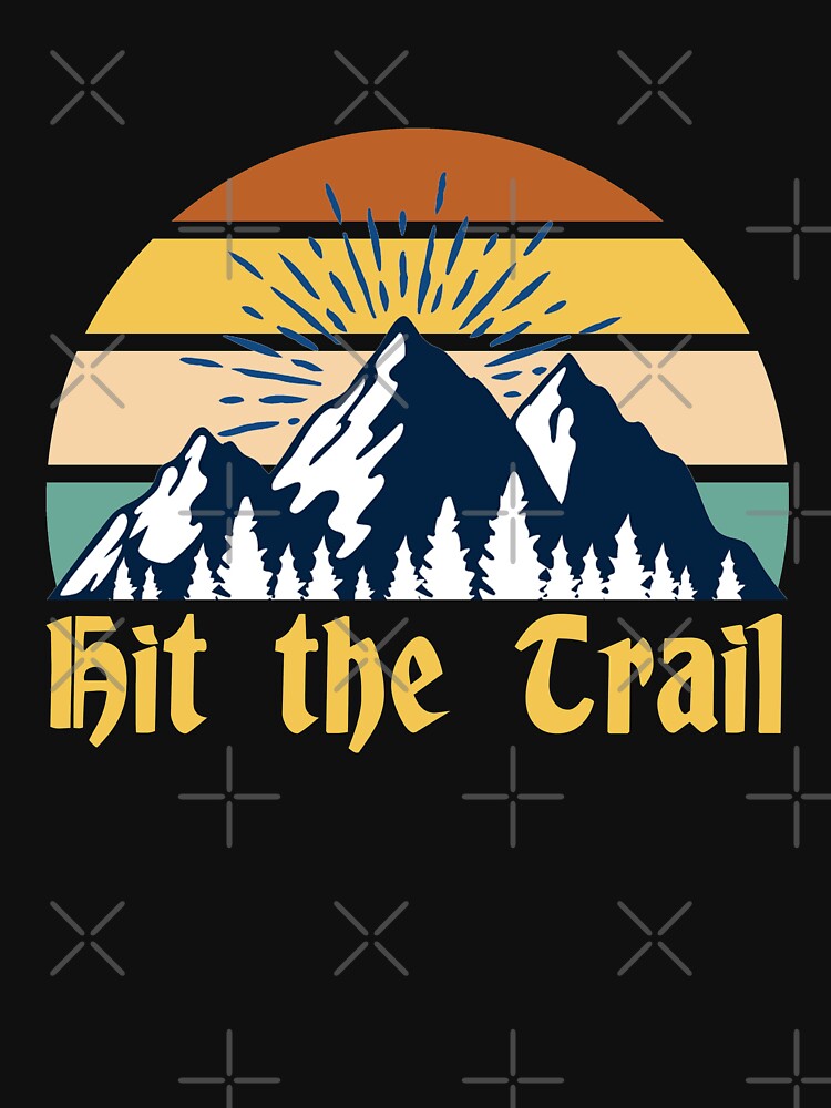 Hit the Trail, Retro Style Vintage Running camping Graphic by Akmloza T-Shirts, Hoodie, Sweatshirt (Image 3)