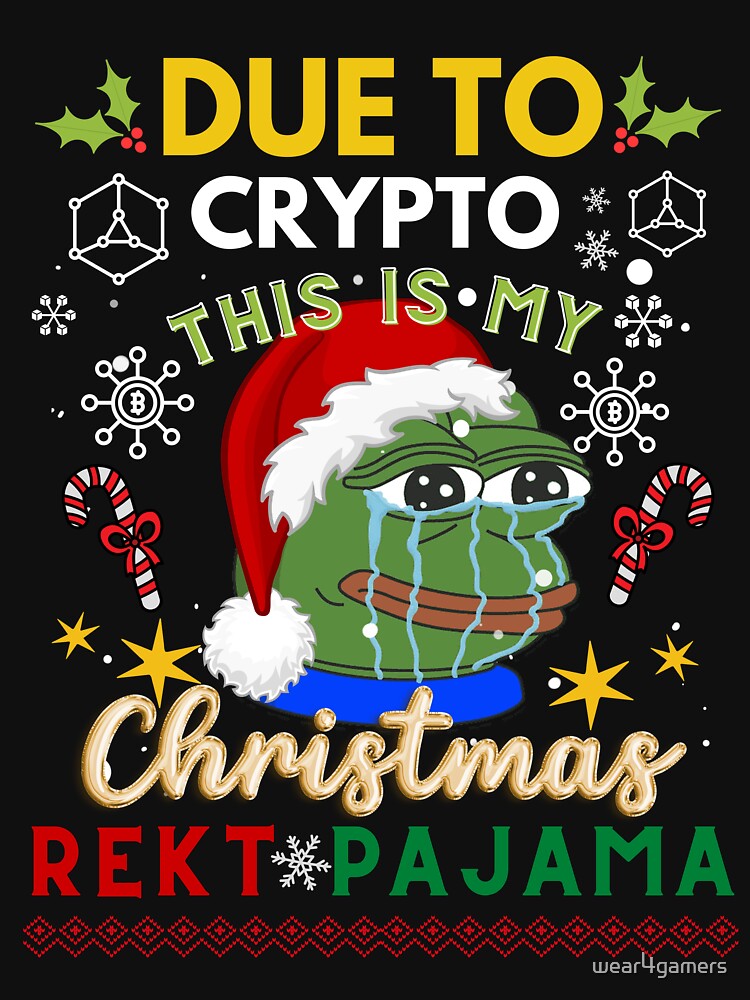 pepe crypto ugly christmas sweater - due to inflation this is my ugly crypto sweater pajama by wear4gamers... (Image 3)
