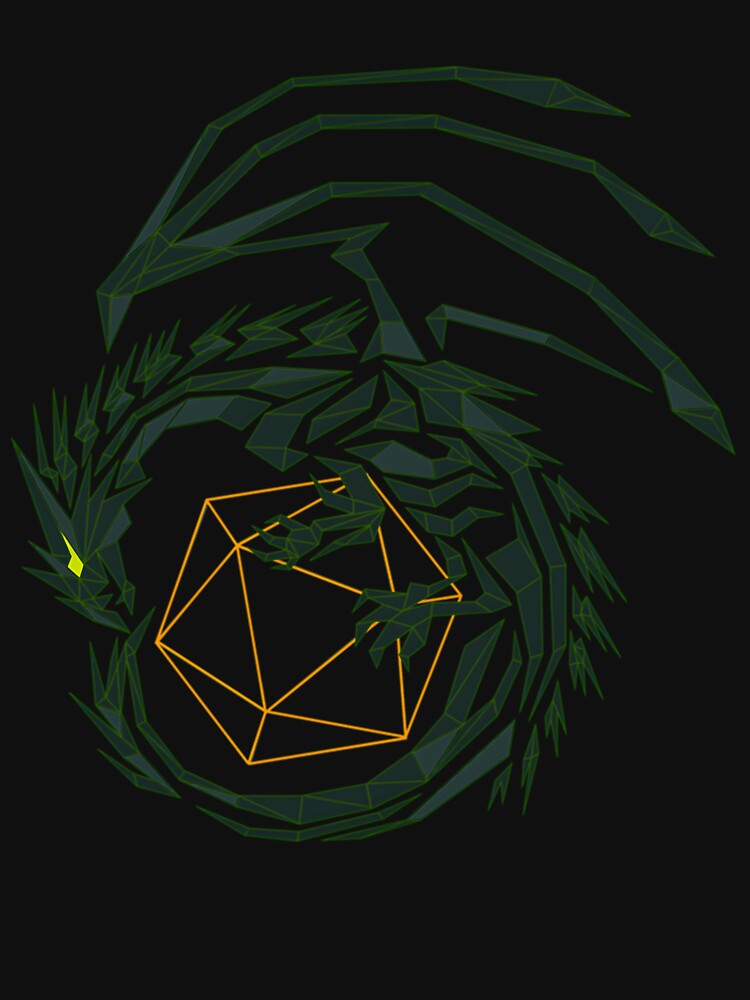 Green Line Dragon by VerdantInk T-Shirts, Hoodie, Sweatshirt | BlankRebels.com (Image 3)