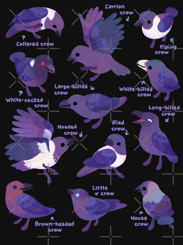 Happy crows - dark by pikaole T-Shirts, Hoodie, Sweatshirt | BlankRebels.com (Image 3)