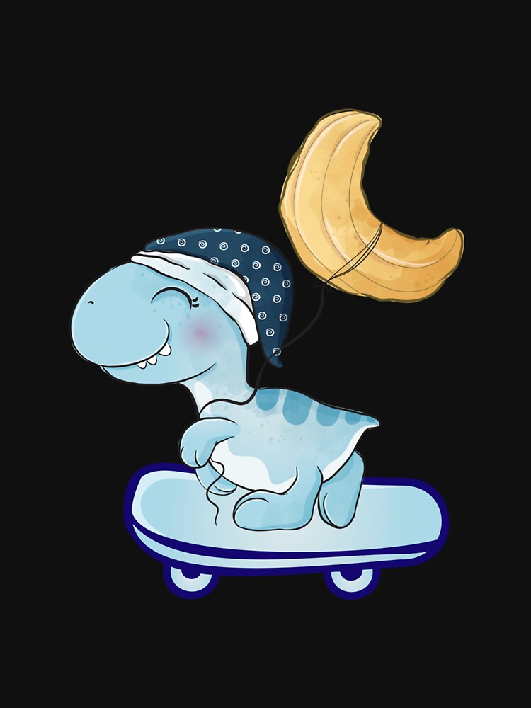 dinosaur riding on a skateboard by loka-Art T-Shirts, Hoodie, Sweatshirt | BlankRebels.com (Image 3)