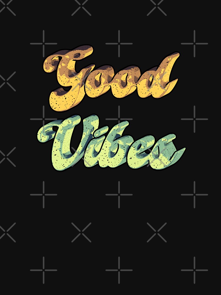 'Good Vibes' retro typography for positive energy by trepiu T-Shirts, Hoodie, Sweatshirt | BlankRebels.com (Image 3)