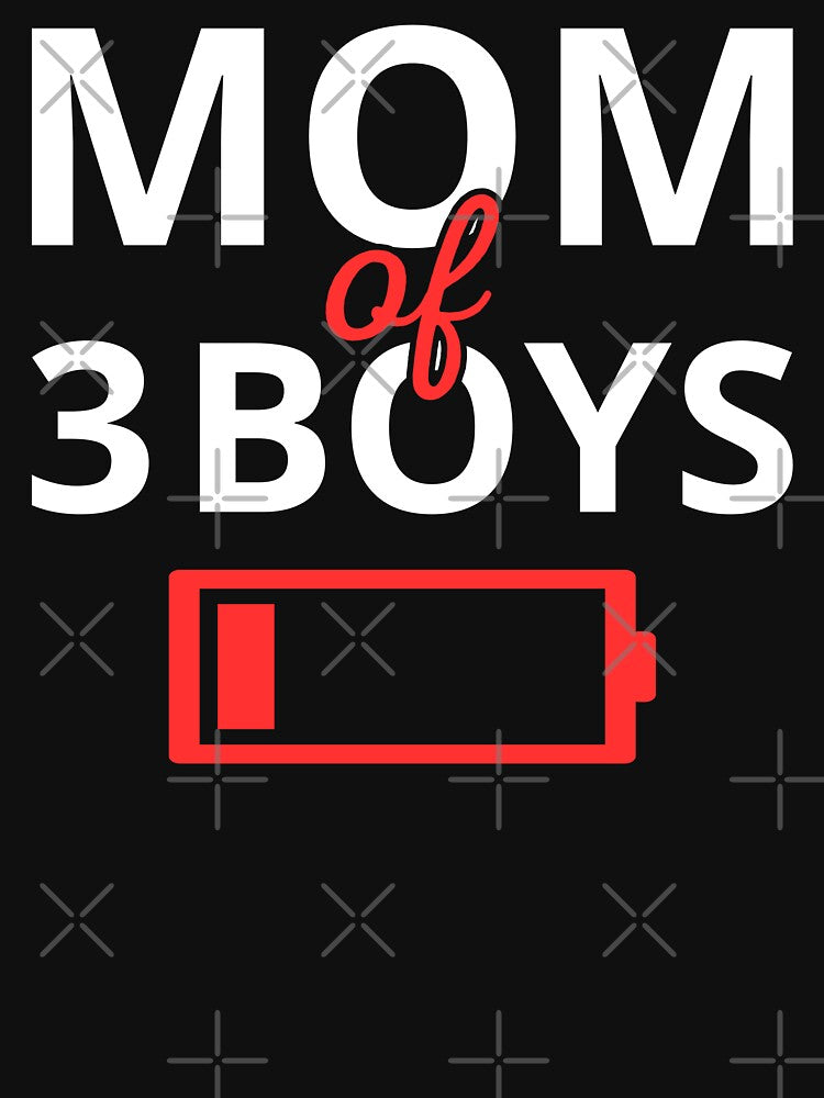 Tired Mom Of 3 Boys II by Lemon Pepper T-Shirts, Hoodie, Sweatshirt | BlankRebels.com (Image 3)