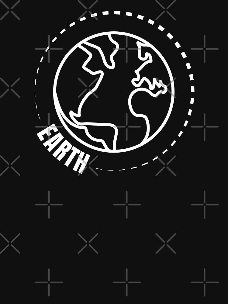 Planet Earth (WHITE DESIGN) by EleannaInSpace T-Shirts, Hoodie, Sweatshirt | BlankRebels.com (Image 3)