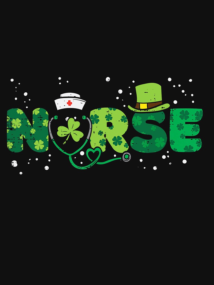 St. Patrick's Day Nurse Irish Stethoscope by SweetThreads79 T-Shirts, Hoodie, Sweatshirt | BlankRebels.com (Image 3)