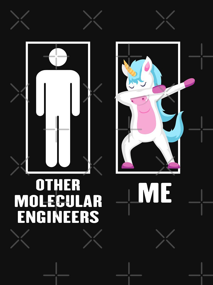 Funny Unicorn Dabbing Other Molecular engineer Me, Molecular engineer Dad Husband Birthday Christmas Gift by... (Image 3)
