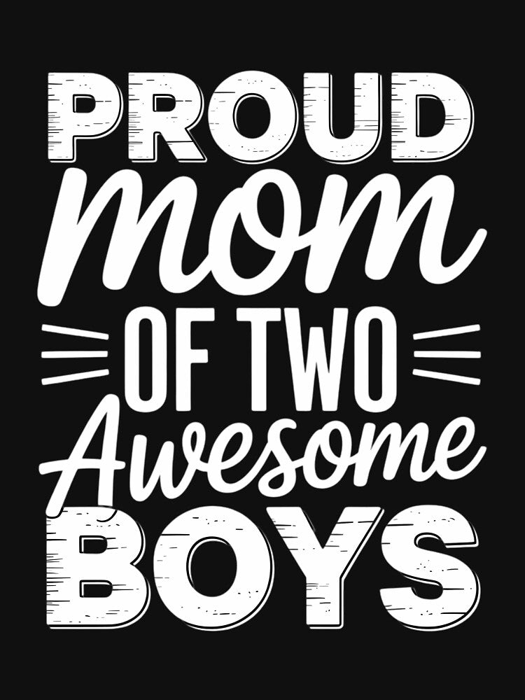 Women Mother of Two 2 Boys Mother of 2 Boys Mother's Day by JonathalIngham T-Shirts, Hoodie, Sweatshirt (Image 3)