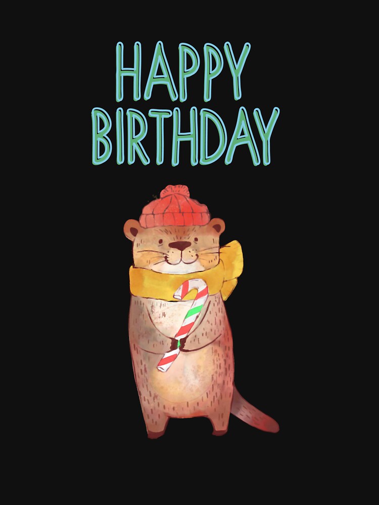 Birthday Otters by ridnaledesigner T-Shirts, Hoodie, Sweatshirt | BlankRebels.com (Image 3)