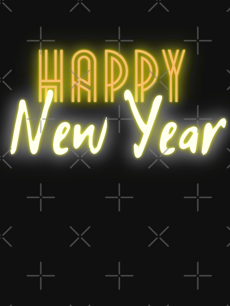 Happy New Year Yellow Neon Style by trendingatees T-Shirts, Hoodie, Sweatshirt | BlankRebels.com (Image 3)