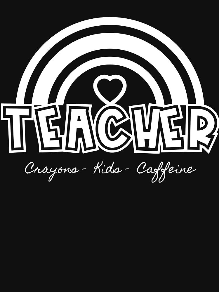 Teacher Crayons Kids Caffeine by vaggleTown T-Shirts, Hoodie, Sweatshirt | BlankRebels.com (Image 3)