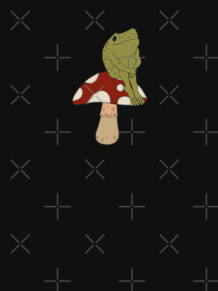 Frog On Mushroom Thinking by minstore T-Shirts, Hoodie, Sweatshirt | BlankRebels.com (Image 3)