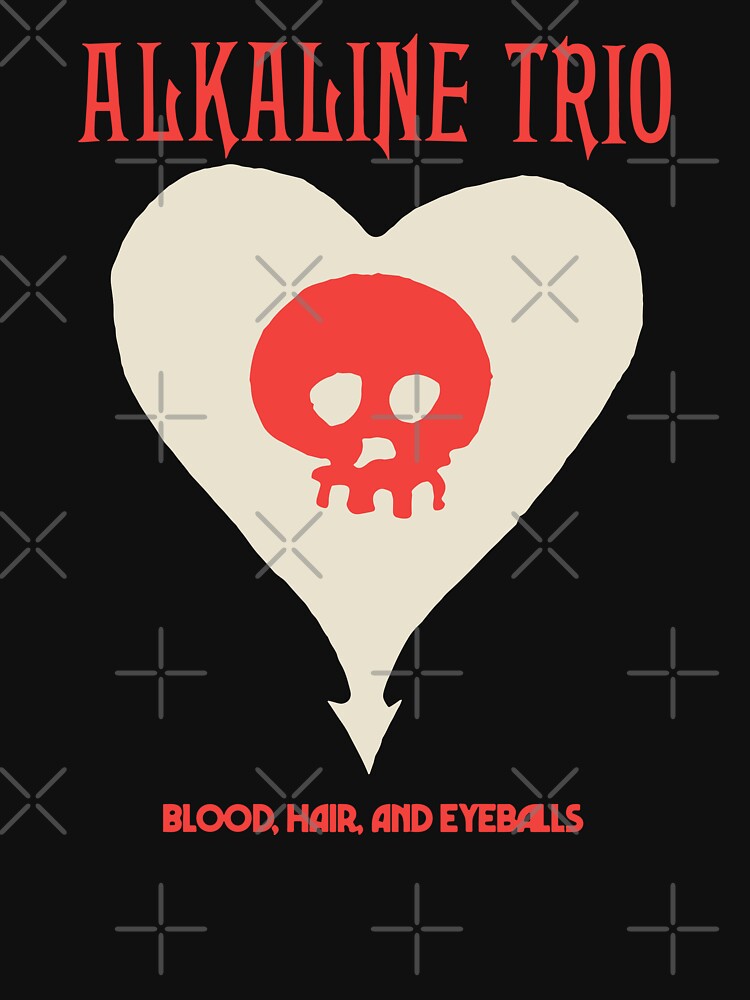 Blood, Hair, and Eyeballs Heart Skull by Lullubartel