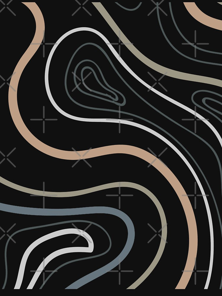 Earth Tone Line Art Pattern by TheImperfecto T-Shirts, Hoodie, Sweatshirt | BlankRebels.com (Image 3)