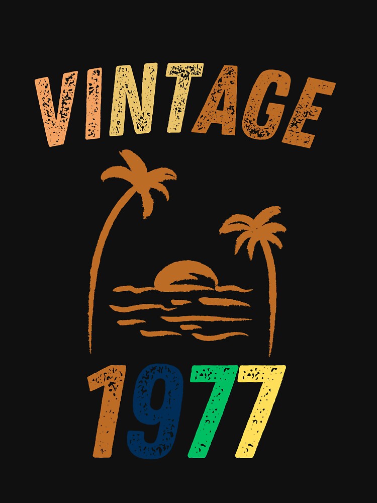 Vintage 1977 Cool Birthday Gift Idea by LeGasol T-Shirts, Hoodie, Sweatshirt | BlankRebels.com (Image 3)