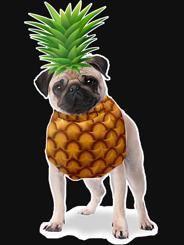 Pug Pineapple Head Funny by HenningMadsen T-Shirts, Hoodie, Sweatshirt | BlankRebels.com (Image 3)