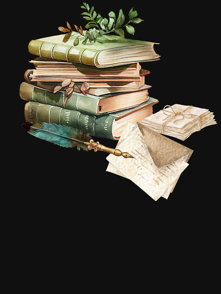 Books and Letters Book Aesthetic by Scriblez T-Shirts, Hoodie, Sweatshirt | BlankRebels.com (Image 3)