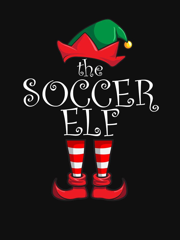 Soccer Elf Matching Family Christmas Party Pajama Soccer Elf Gear by DynamicDesign