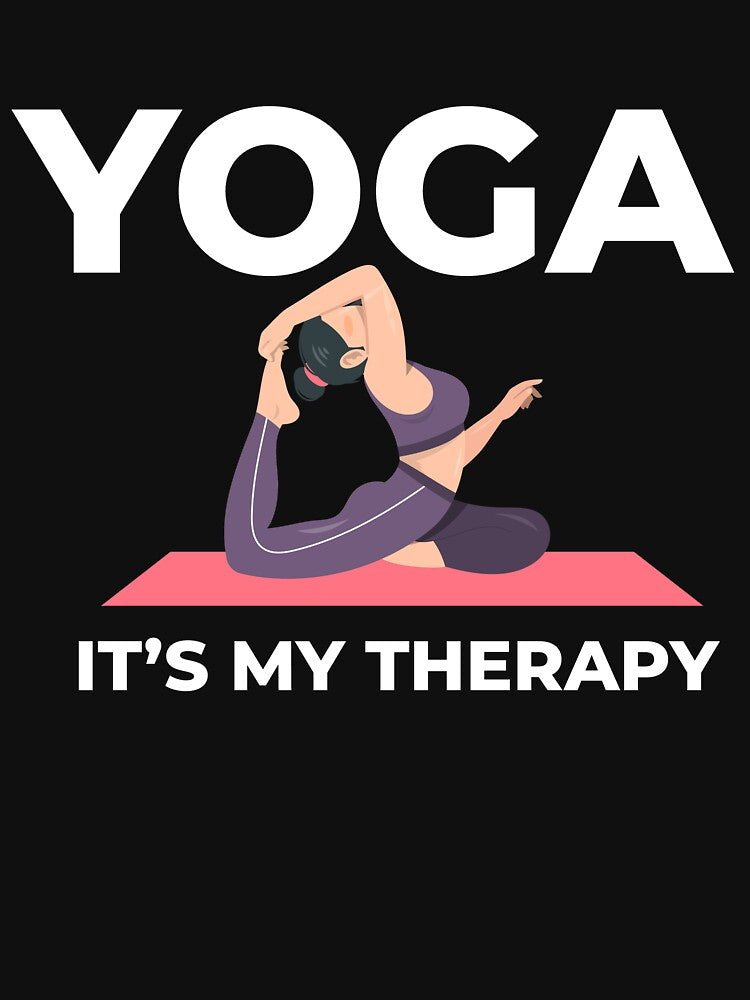 Yoga it's my therapy nidra postures with adriene for women's by ROOFY-HK T-Shirts, Hoodie, Sweatshirt (Image 3)