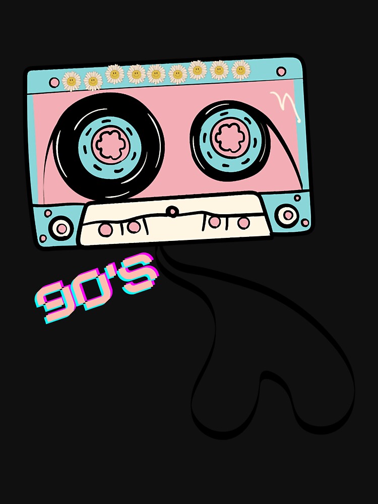 90s Retro Cassette by arhanaure T-Shirts, Hoodie, Sweatshirt | BlankRebels.com (Image 3)