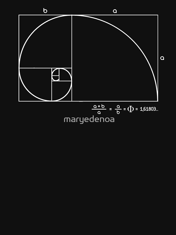Fibonacci Golden Ratio by maryedenoa T-Shirts, Hoodie, Sweatshirt | BlankRebels.com (Image 3)