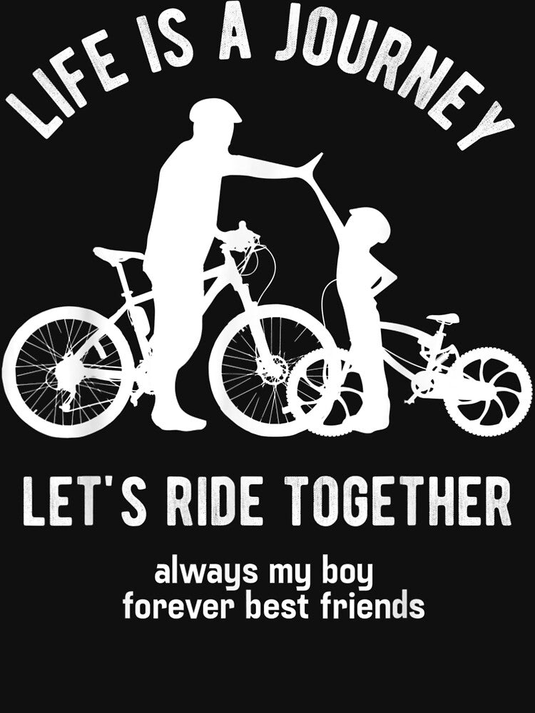 Cycling Dad And Son Bicycle Riding Father And Boy Gift by ArtsByMichelle T-Shirts, Hoodie, Sweatshirt (Image 3)