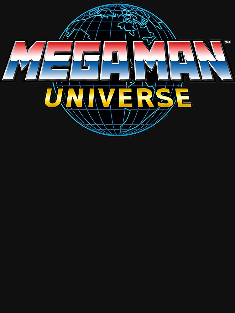 Mega Man Universe Retro Logo by Blxck-Noise-Clothing
