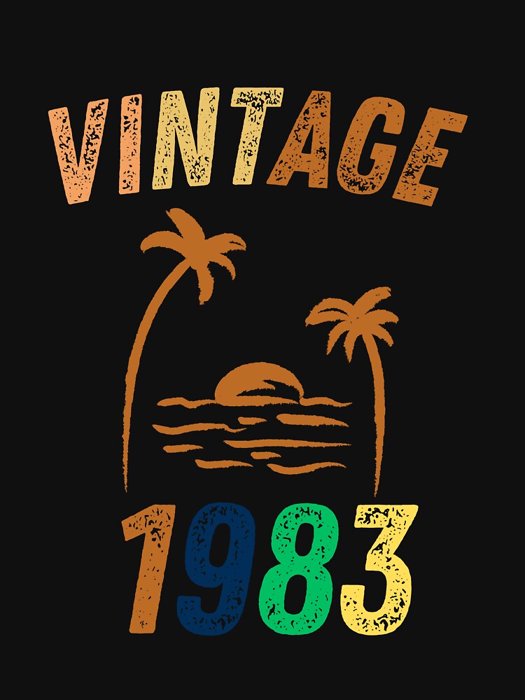 Vintage 1983 Cool Birthday Gift Idea by LeGasol T-Shirts, Hoodie, Sweatshirt | BlankRebels.com (Image 3)